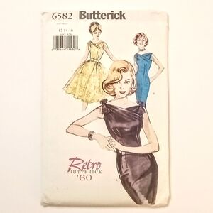 Butterick 6582 Retro '60 Dress Sewing Pattern size 12-14-16